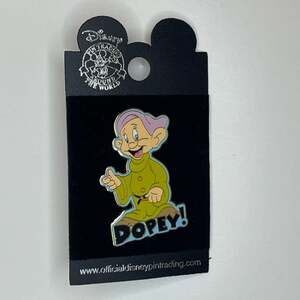 Disney Pin 28847 DLR Dopey Name Snow White and the Seven Dwarfs 2004